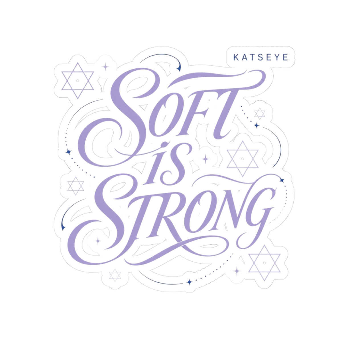 KATSEYE "SOFT IS STRONG" Sticker - alternate angle 1, merchandise