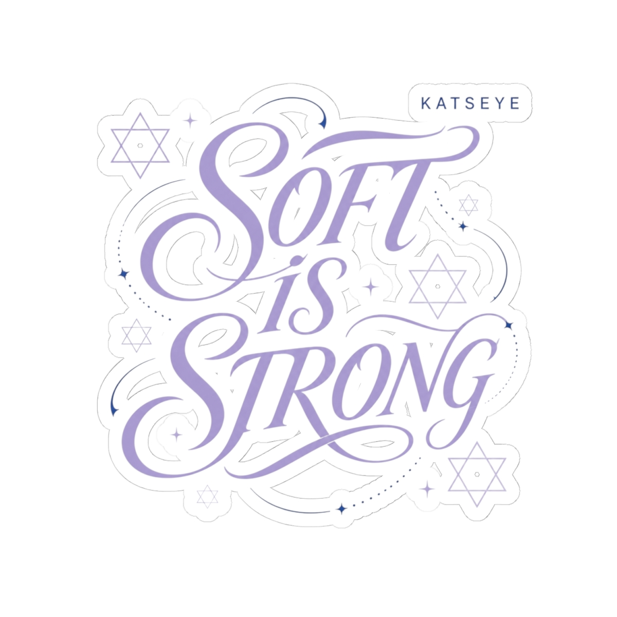 KATSEYE "SOFT IS STRONG" Sticker - alternate angle 2, merchandise