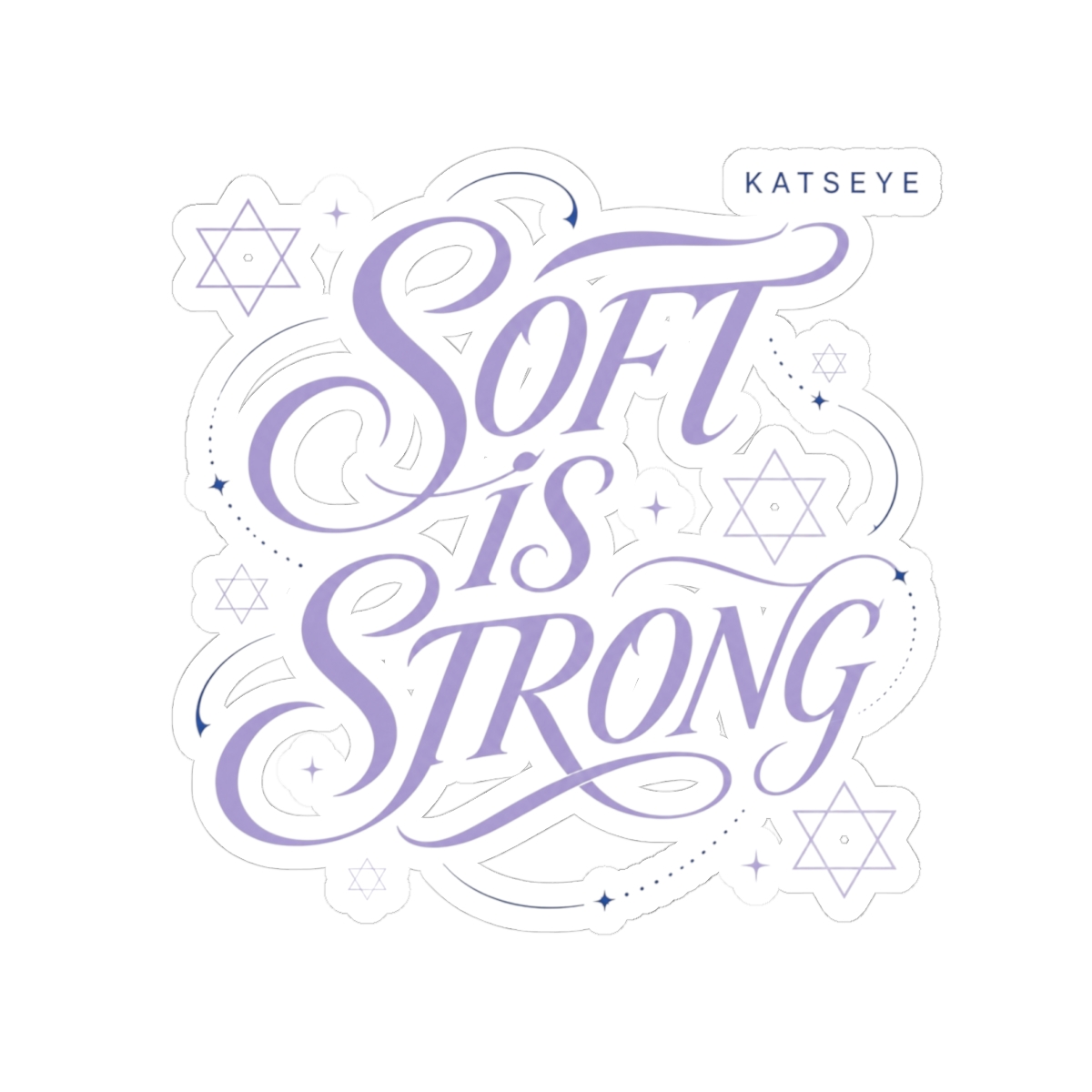 KATSEYE "SOFT IS STRONG" Sticker - alternate angle 3, merchandise