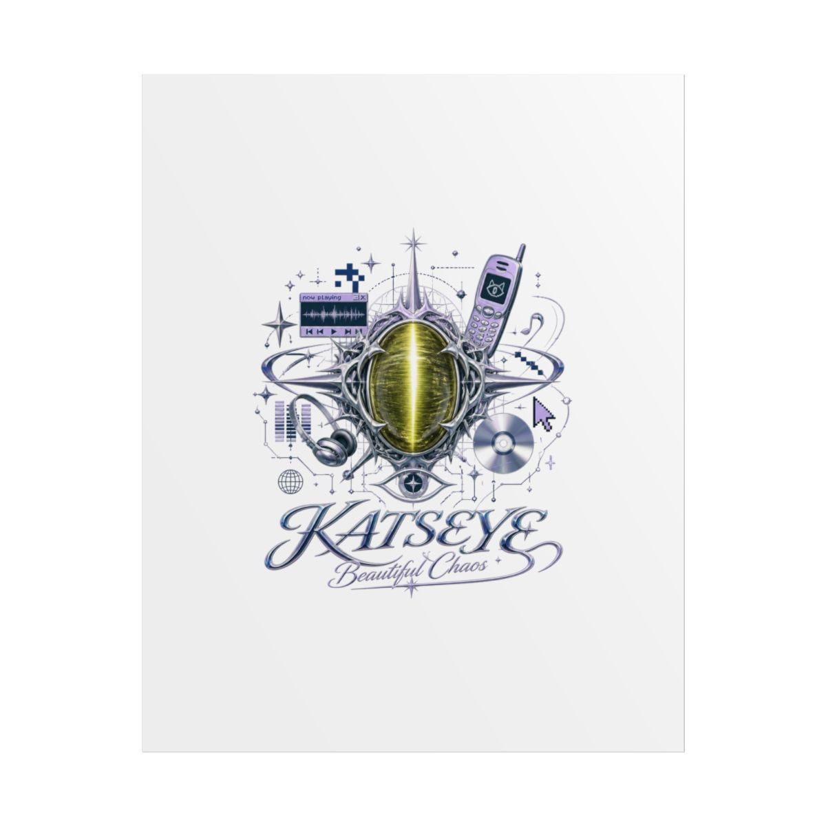 KATSEYE "KATSEYE – Beautiful Chaos" Poster - Official Posters & Wall Art merchandise