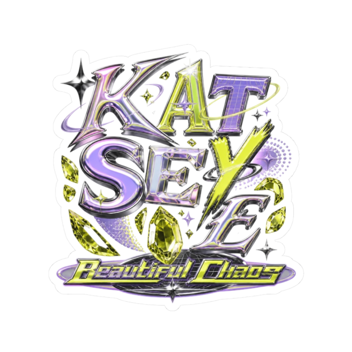 KATSEYE "K A T S E Y E" Sticker - Official Stickers merchandise