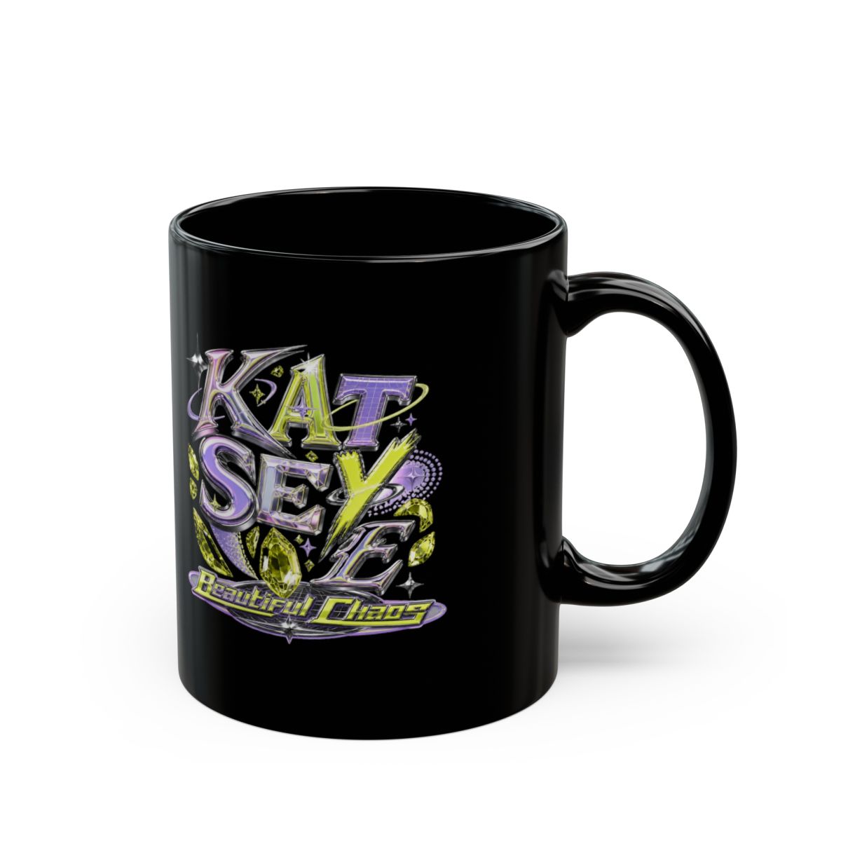 KATSEYE "K A T S E Y E" Black Mug