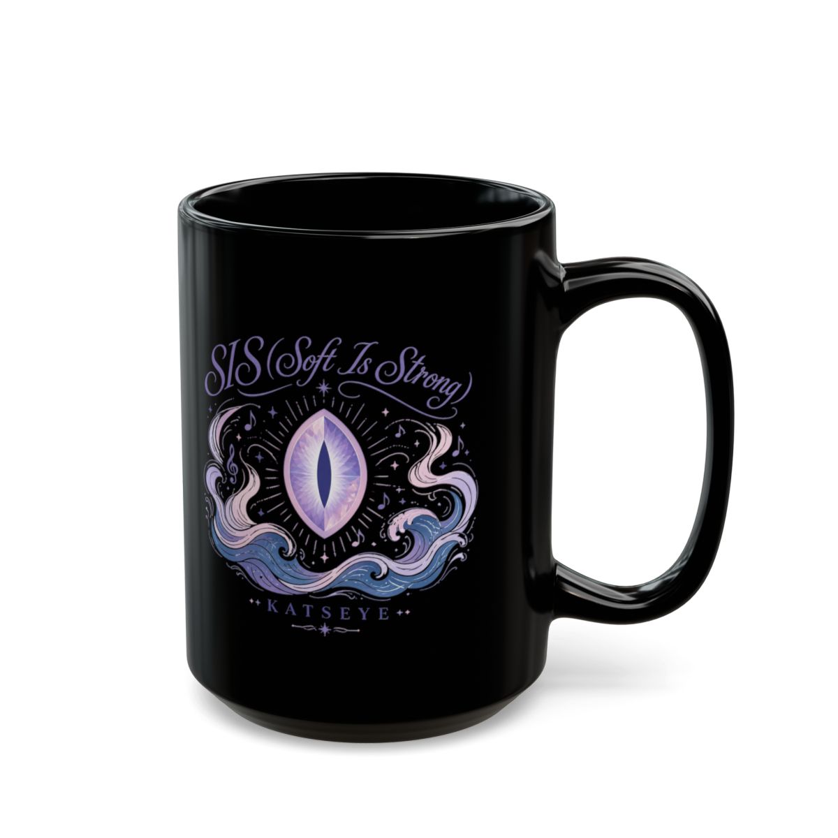 KATSEYE "SIS (Soft Is Strong)" Black Mug - alternate angle 5, merchandise