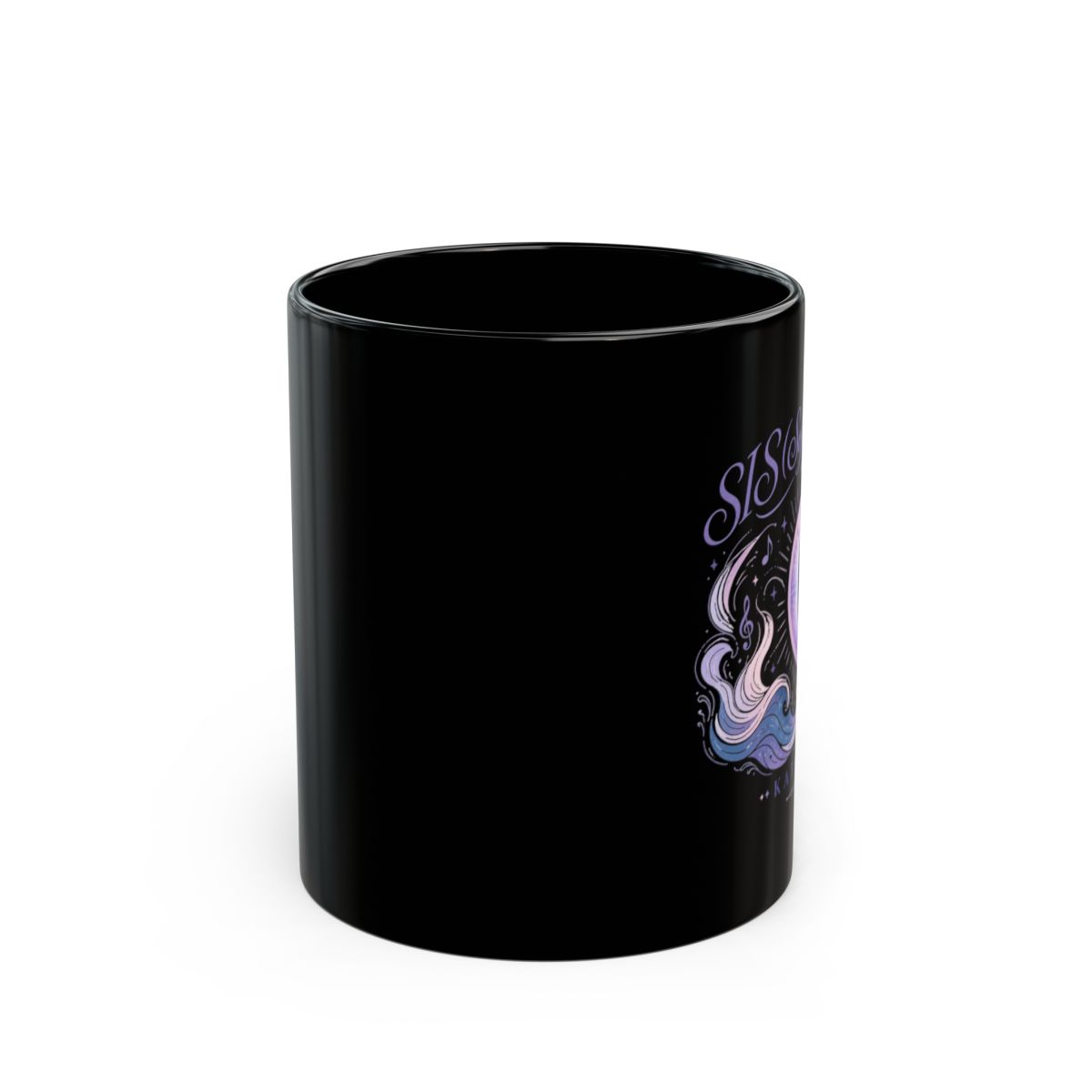 KATSEYE "SIS (Soft Is Strong)" Black Mug - alternate angle 1, merchandise