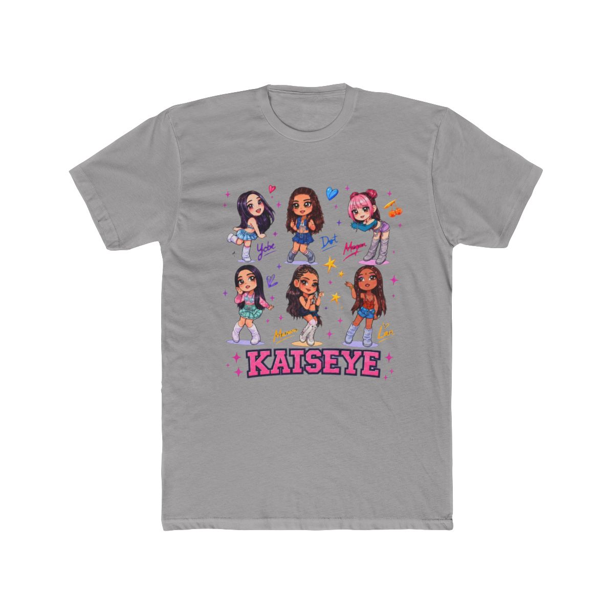 KATSEYE Chibi Graphic T Shirt - alternate angle 2, merchandise
