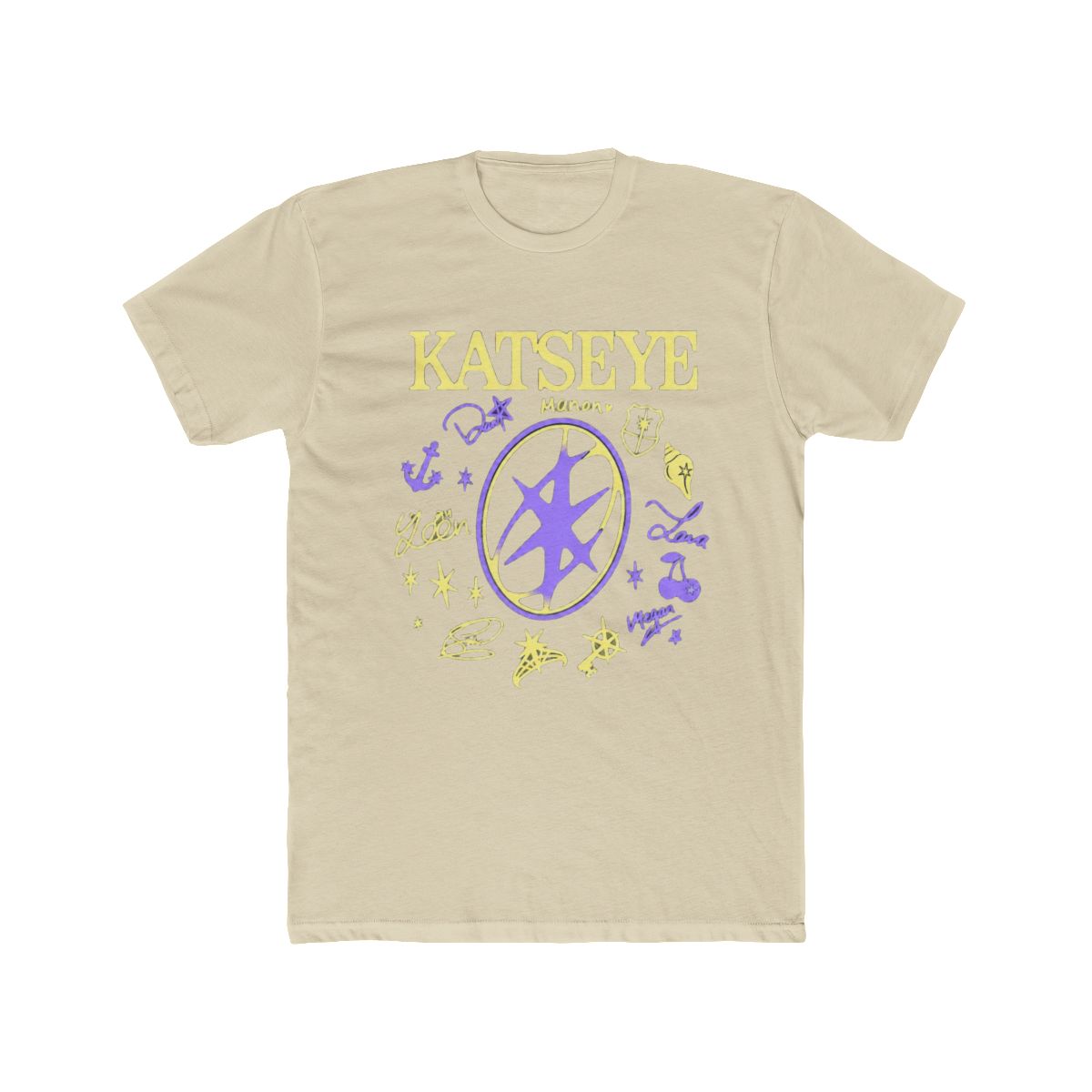 Katseye Group Member Signatures Retro T Shirt - alternate angle 4, merchandise