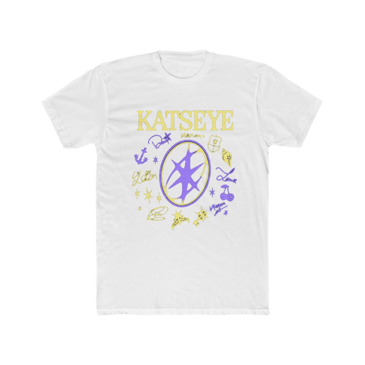Katseye Group Member Signatures Retro T Shirt — official KATSEYE T-Shirts