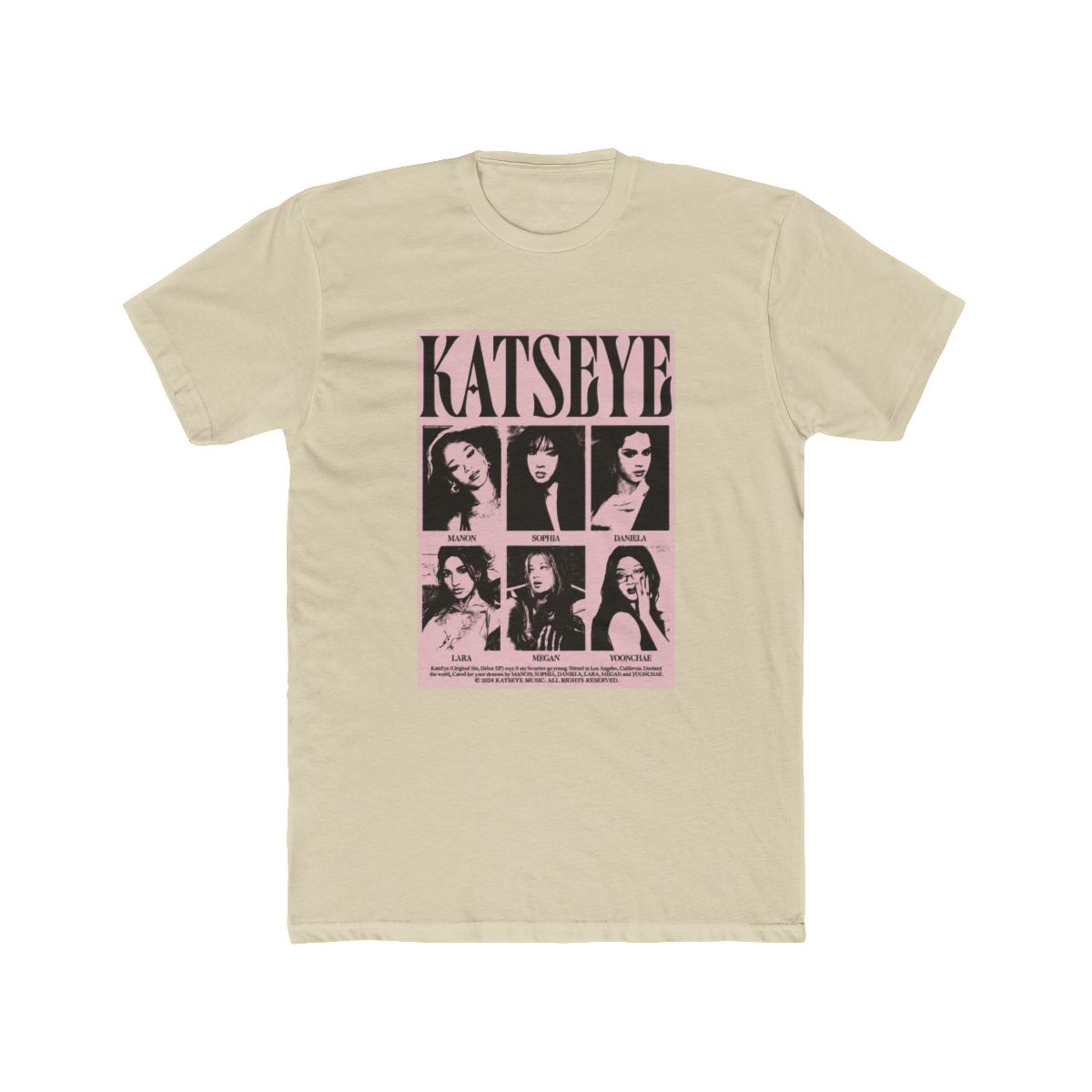 Katseye Y2K Aesthetic Grunge Zine Style T Shirt - alternate angle 4, merchandise