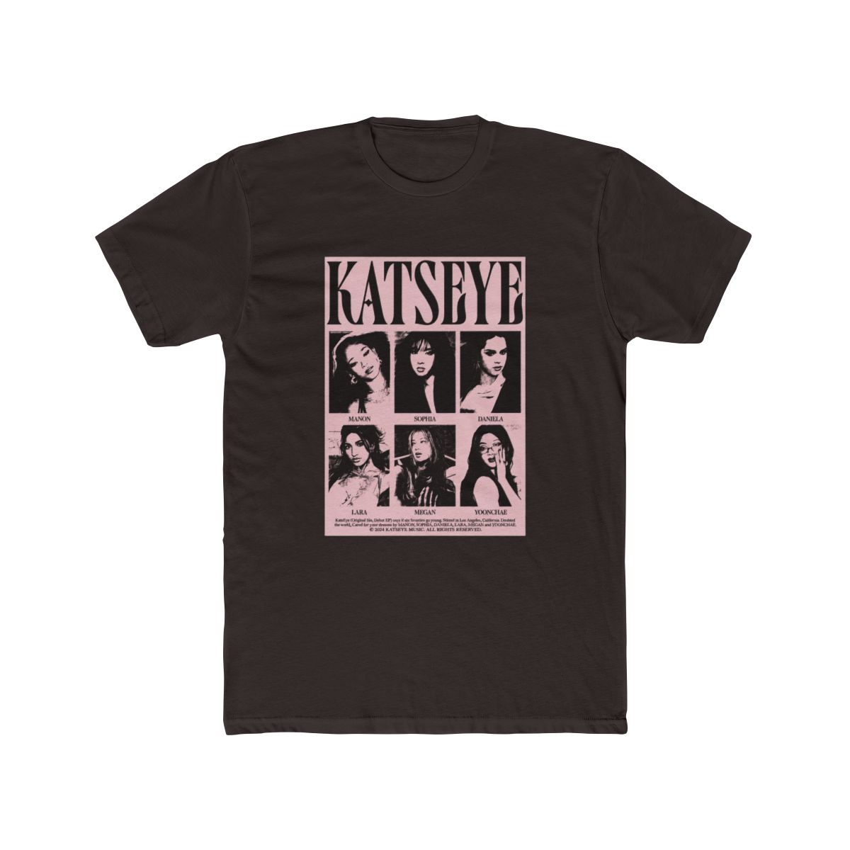 Katseye Y2K Aesthetic Grunge Zine Style T Shirt - alternate angle 3, merchandise