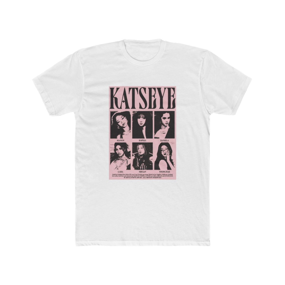 Katseye Y2K Aesthetic Grunge Zine Style T Shirt - KATSEYE official T-Shirts merch