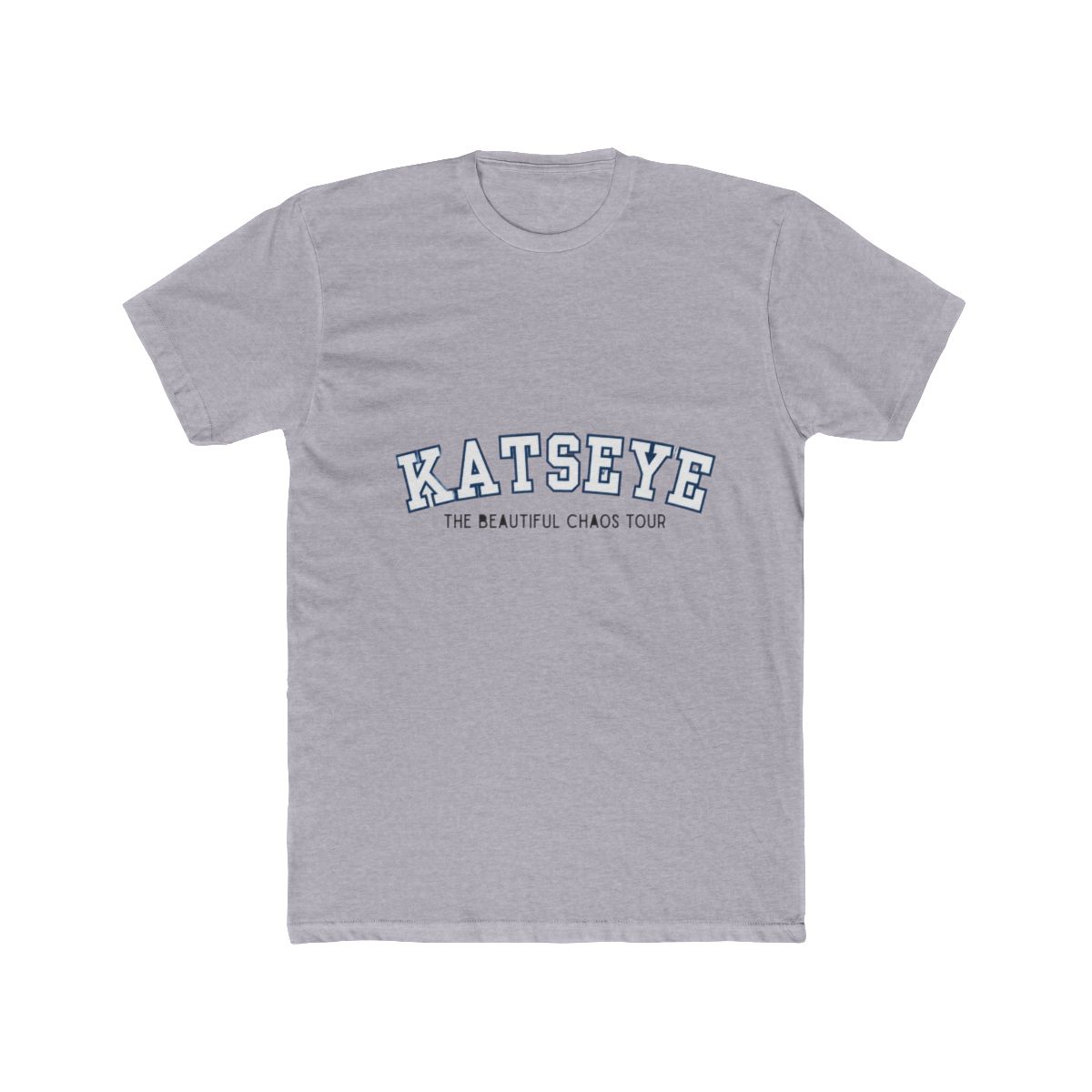 Katseye The Beautiful Chaos Tour Varsity Font Design T Shirt - alternate angle 3, merchandise