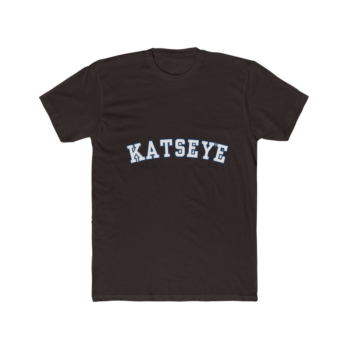 Katseye The Beautiful Chaos Tour Varsity Font Design T Shirt - alternate angle 2, merchandise