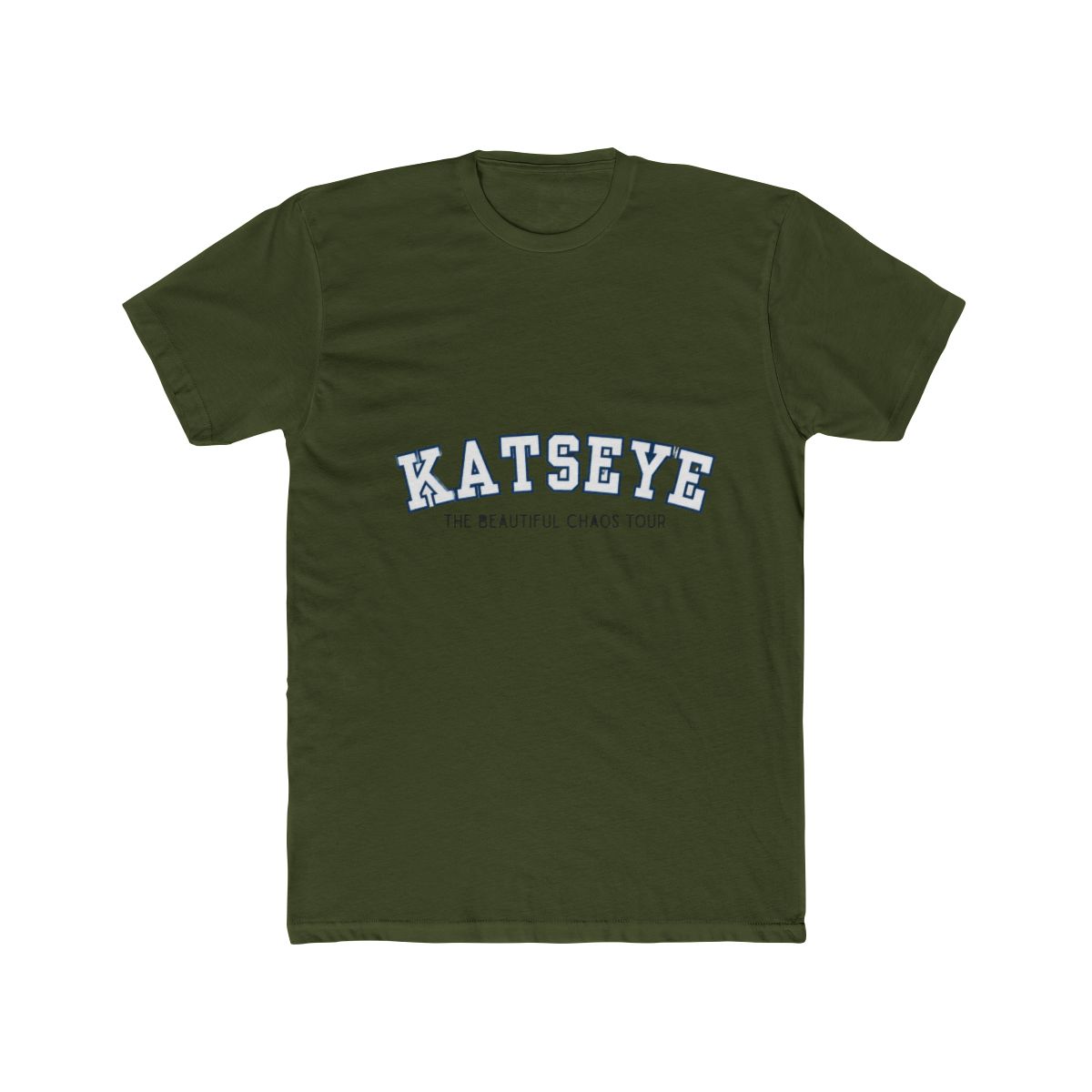 Katseye The Beautiful Chaos Tour Varsity Font Design T Shirt - alternate angle 4, merchandise